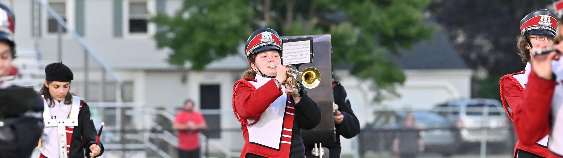 band playing outdoors